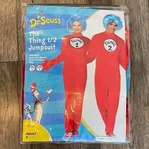 Dr. Seuss Red Thing 1 Jumpsuit Adult Costume (Spirit)